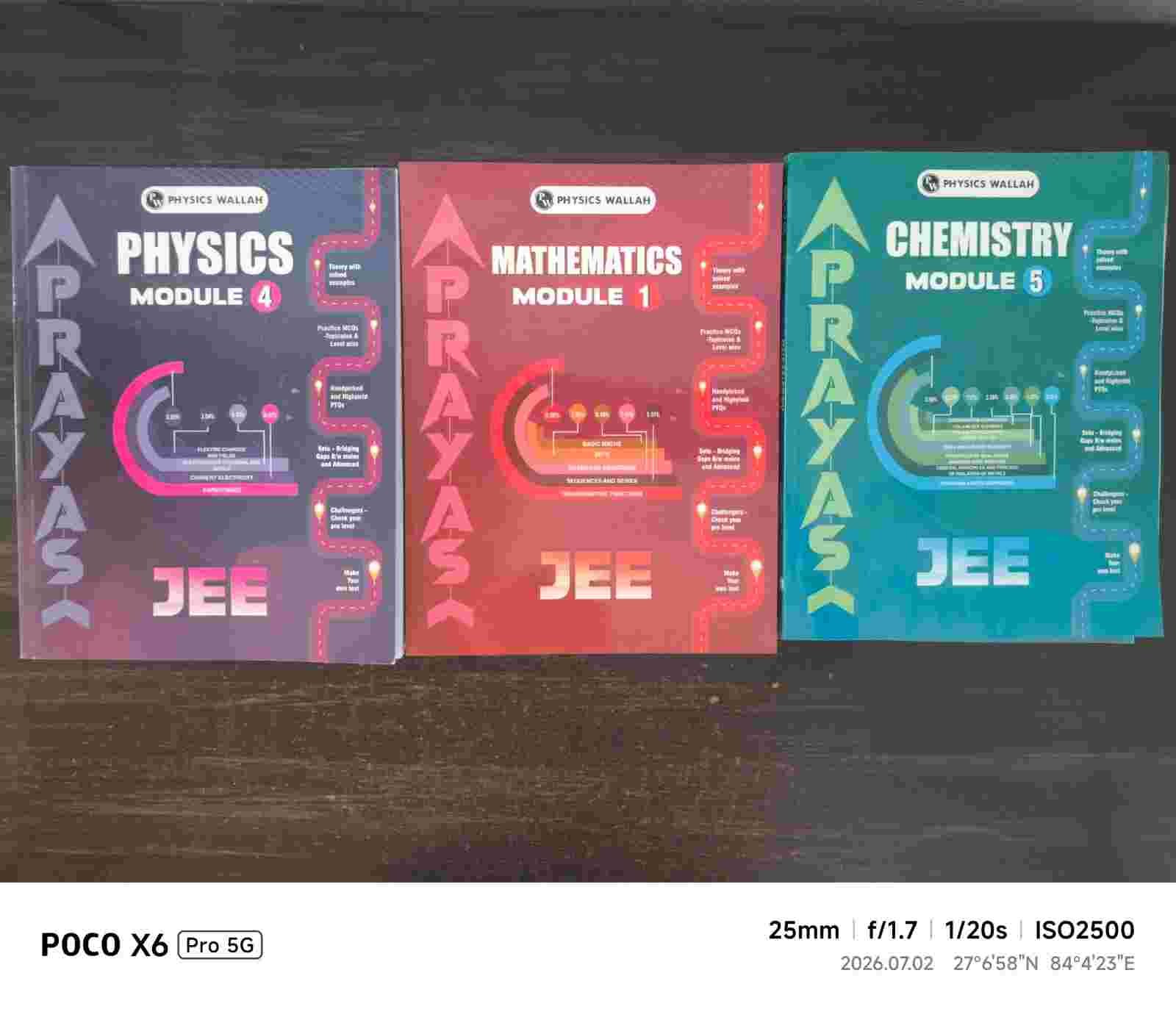 Prayas Jee 2026 latest modules  unused and published by PW - New Book - Bookaao