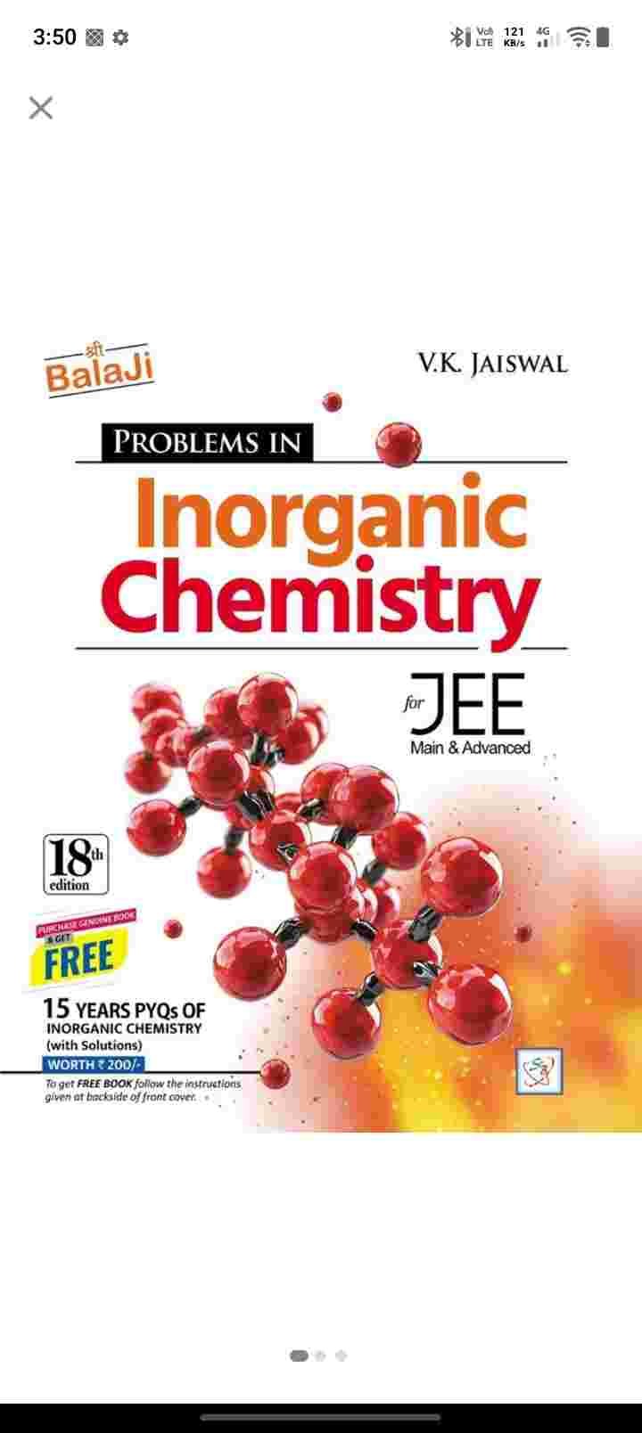 PROBLEMS IN INORGANIC CHEMISTRY - New Book - Bookaao