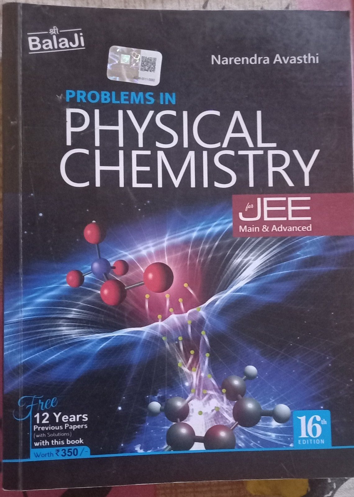 PROBLEMS IN PHYSICAL CHEMISTRY FOR JEE - New Book - Bookaao