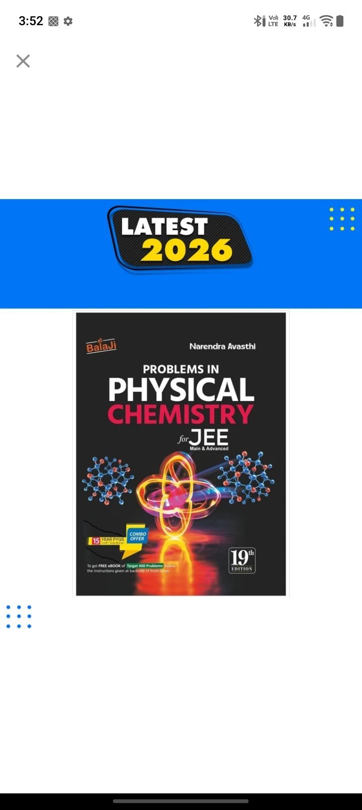 PROBLEMS IN  PHYSICAL CHEMISTRY - New Book - Bookaao