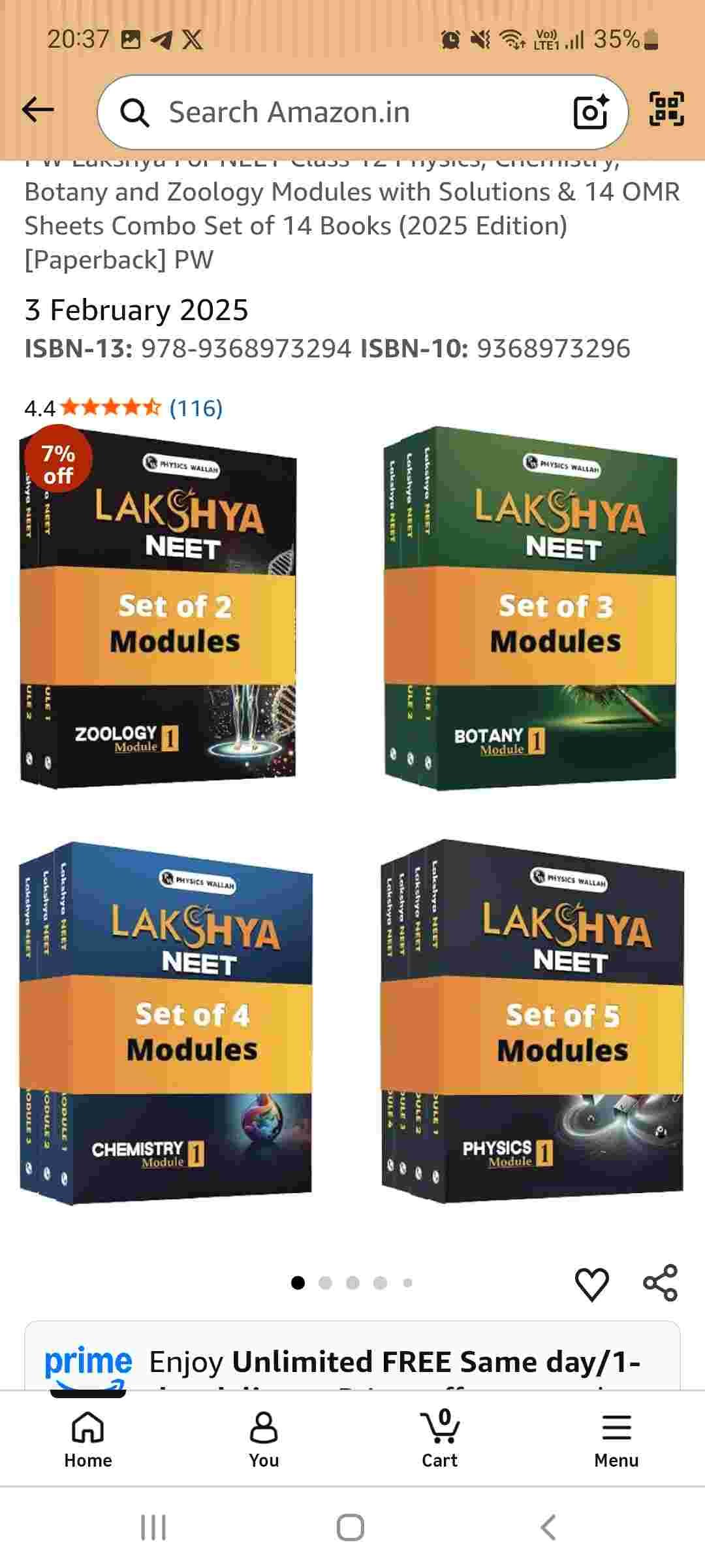 PW CLASS 12 LALSHYA MODULES ALL SUBJECT - Second Hand - Bookaao