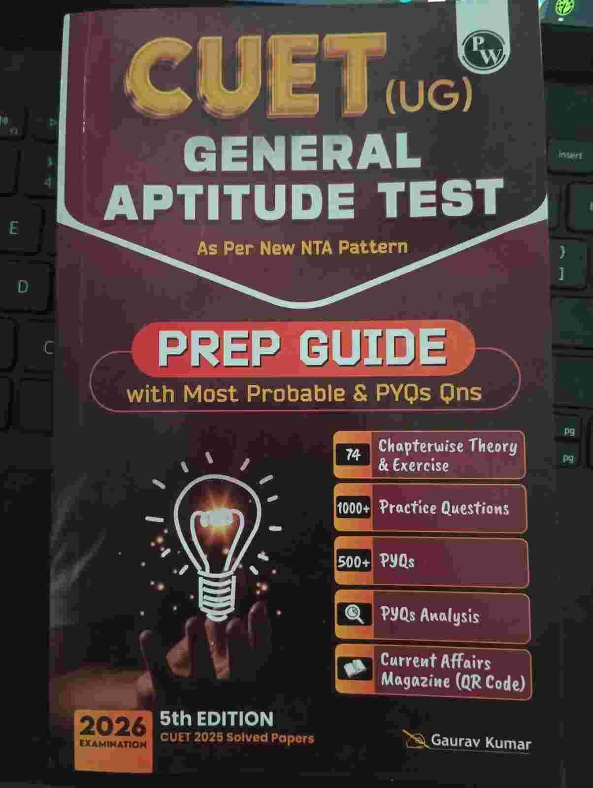 PW Cuet General Aptitude Test  2026 Latest edition - Second Hand - Bookaao