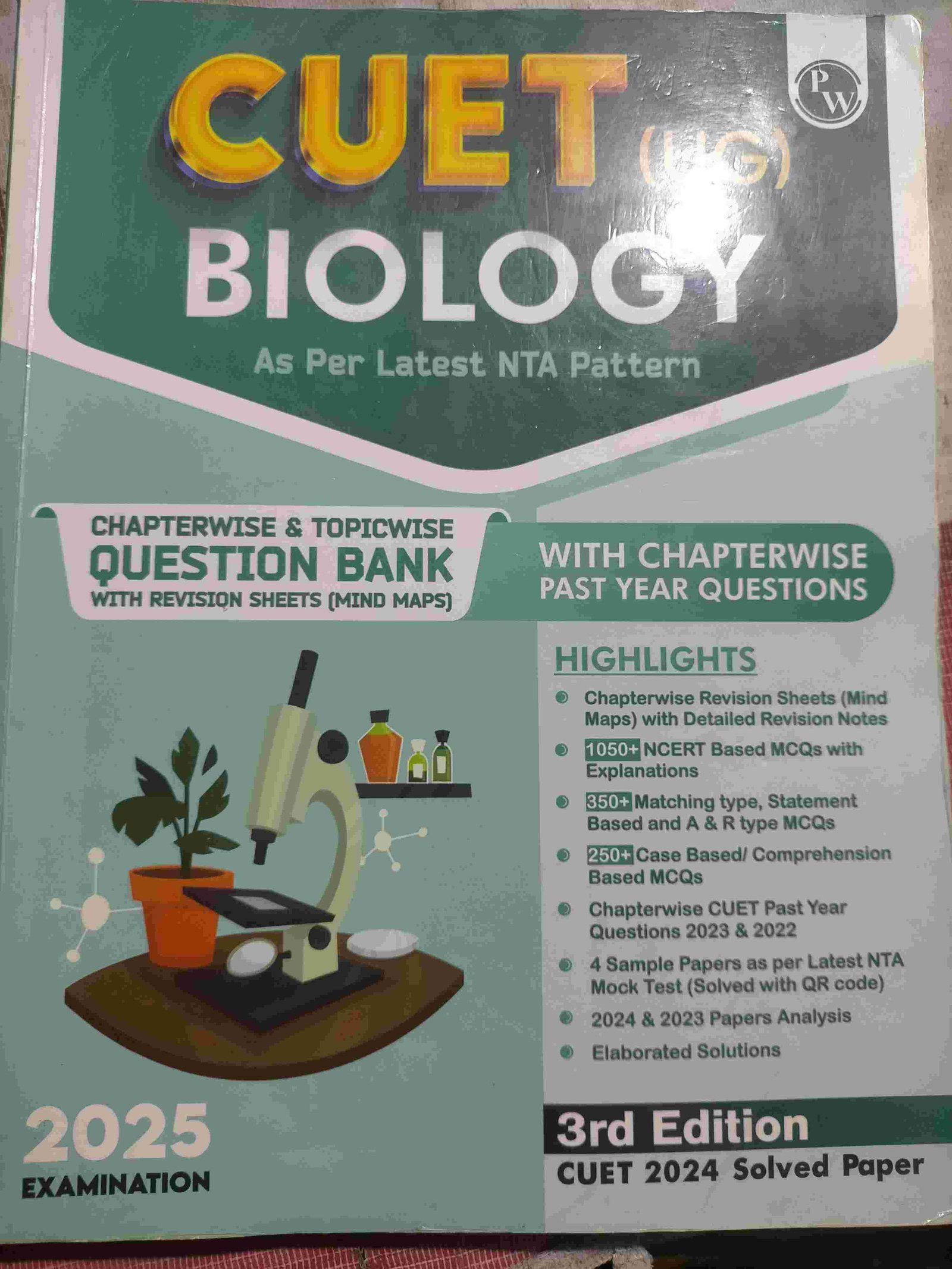 PW CUET UG Biology 2025 Question Bank PW Biology - Second Hand - Bookaao