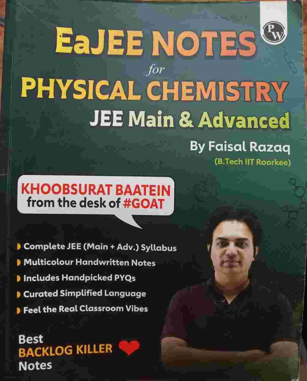 PW EaJEE notes Physical chemistry by Faizal sir - Second Hand - Bookaao