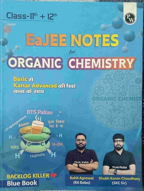 PW Eajee Notes Organic Chemistry (By RA sir & SKC sir) - Second Hand - Bookaao
