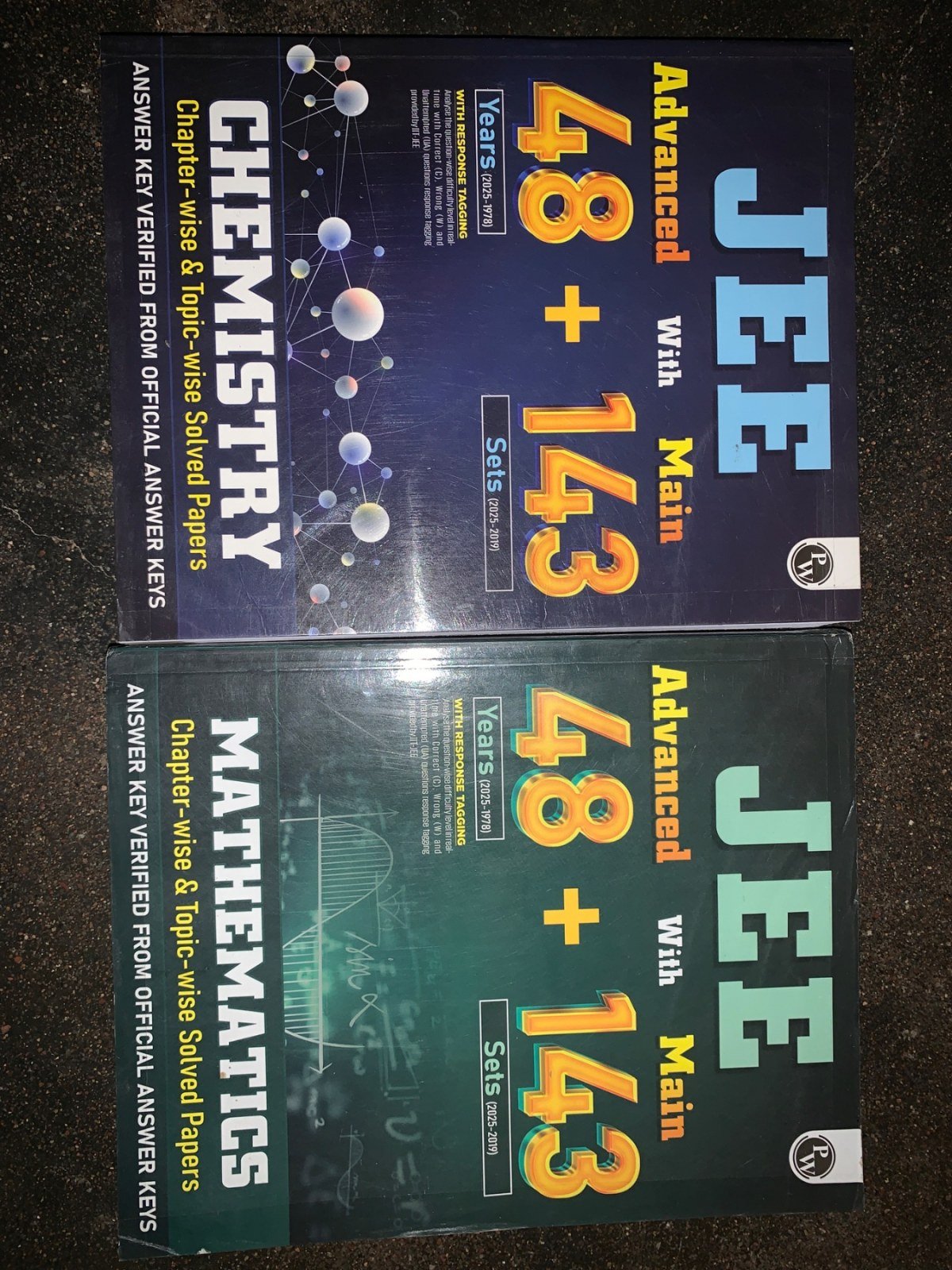 PW JEE CHEMISTRY AND MATHS 48+143 CHAPTERWISE PYQ - Second Hand - Bookaao