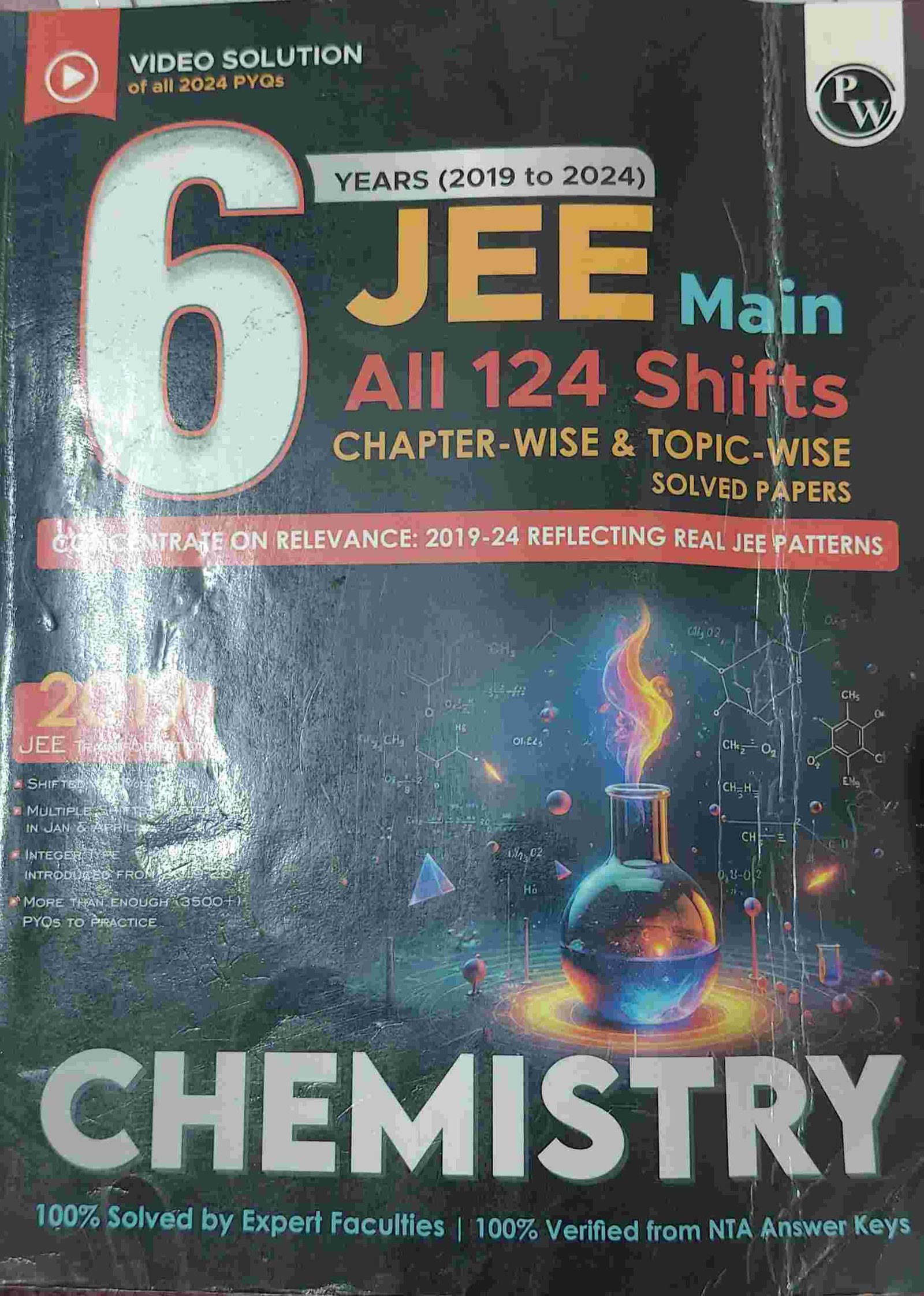 PW JEE Main Chemistry 6 Years PYQs (2019-2024) - New Book - Bookaao