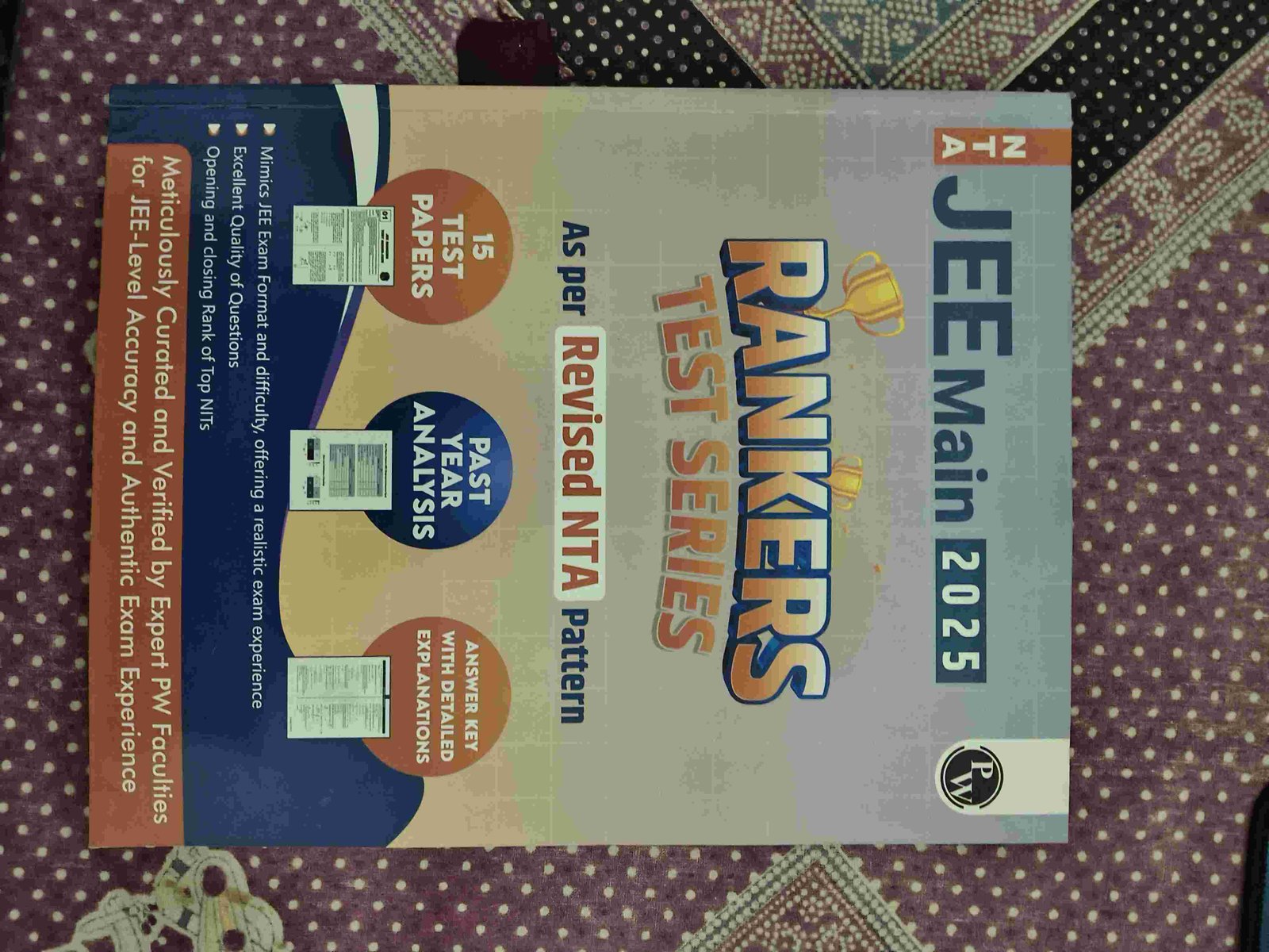 PW JEE mains Rankers Test Series 2025 edition - Second Hand - Bookaao