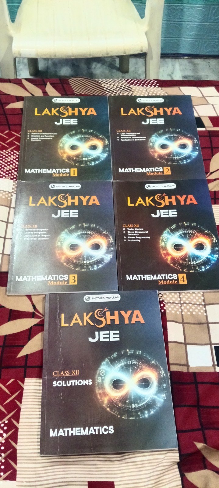 PW Lakshya JEE 2026 Maths Modules (5 Book Set) - Second Hand - Bookaao