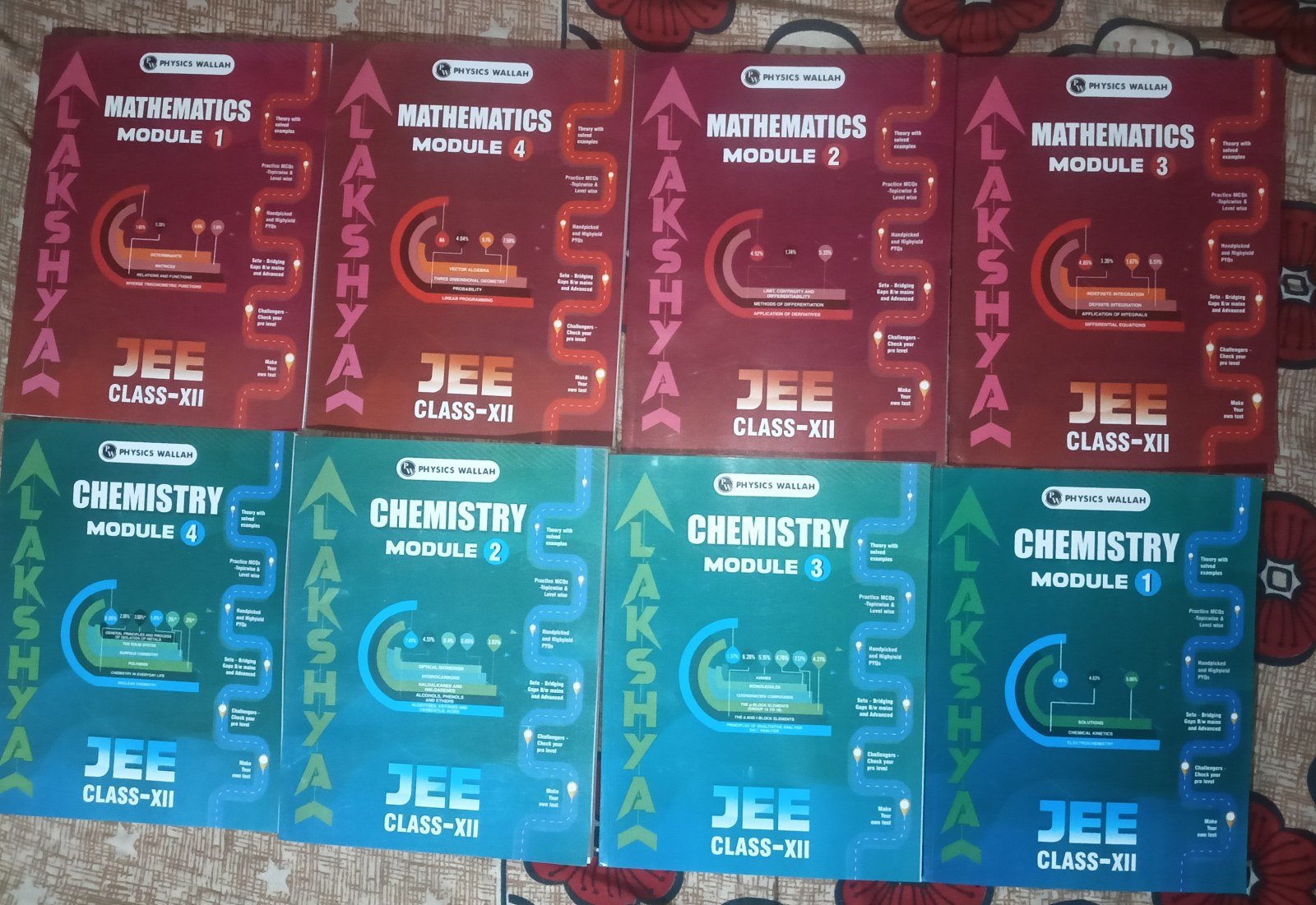 PW Lakshya JEE Class 12 Modules Set + EaJEE Notes - Second Hand - Bookaao