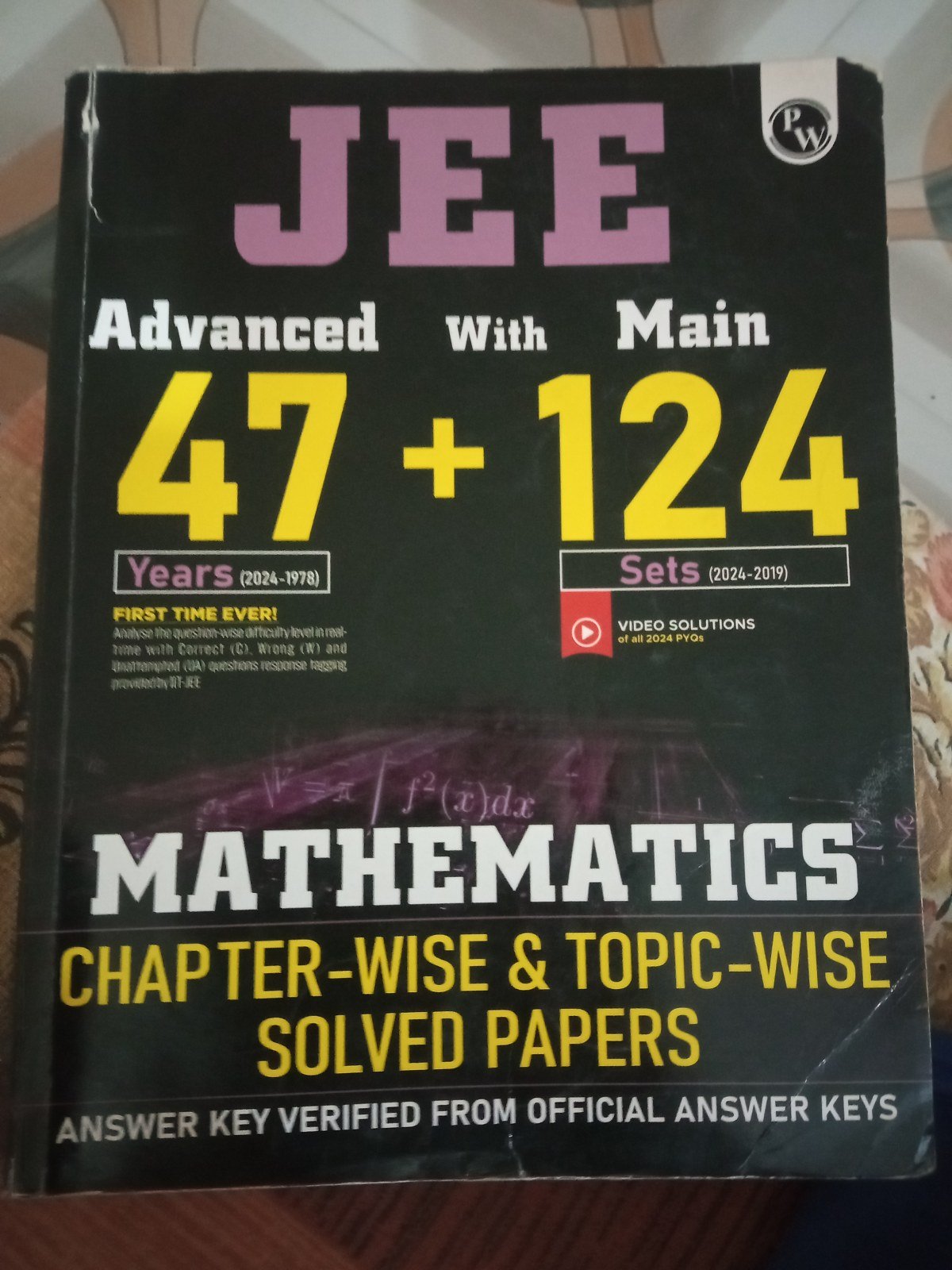 PW Mathematics JEE Advanced + Main PYQ book - Second Hand - Bookaao