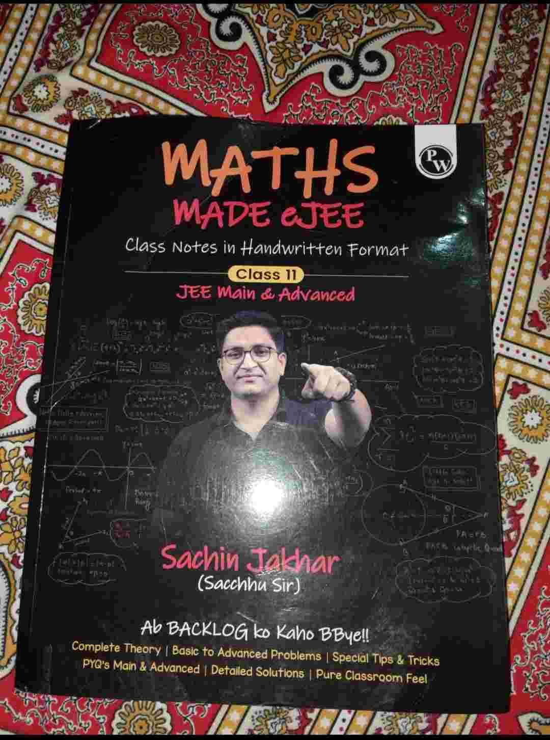 Pw maths made EJEE class 11 handwritten notes - New Book - Bookaao