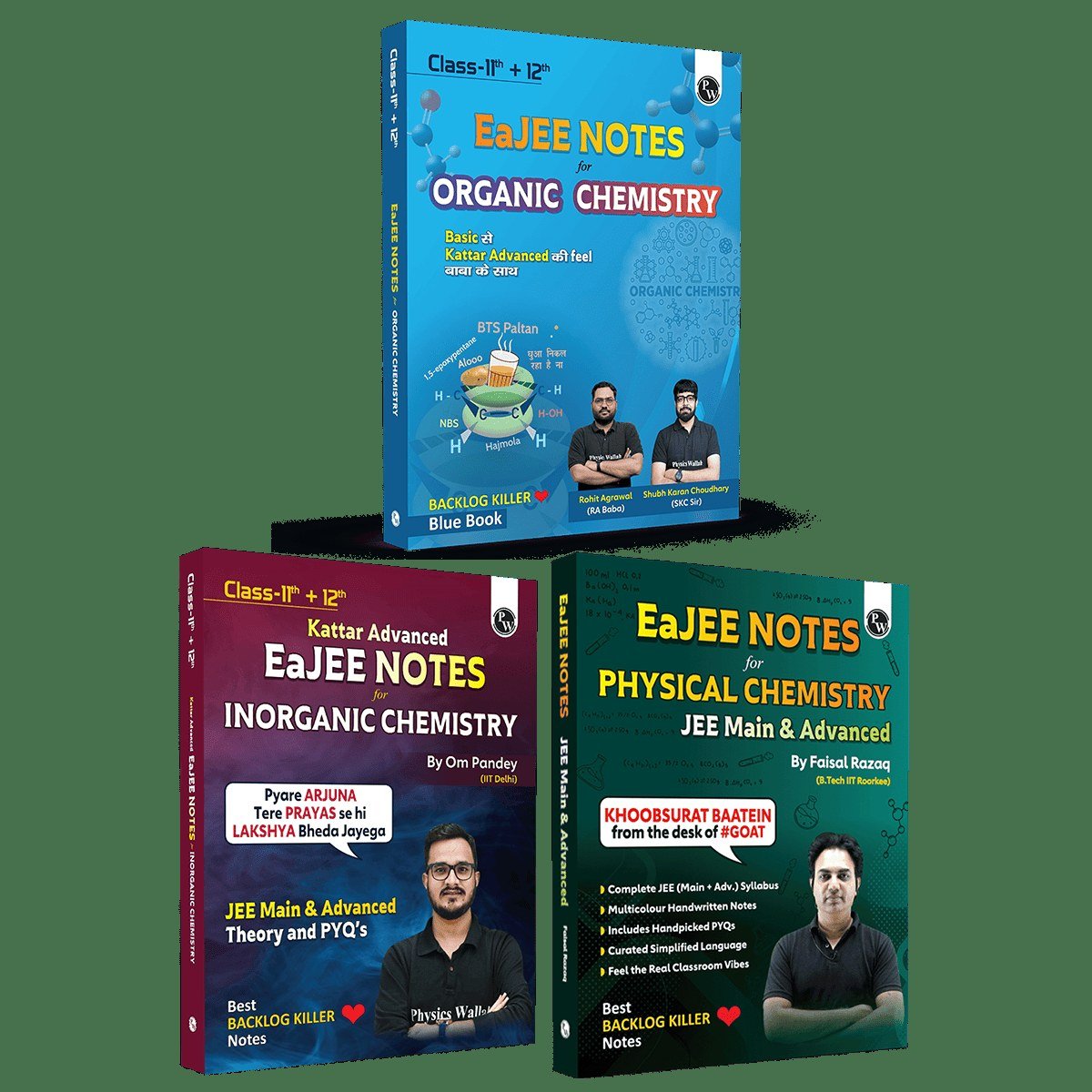 Pw physics wallah all 3 chemistry Eajee notes - Second Hand - Bookaao