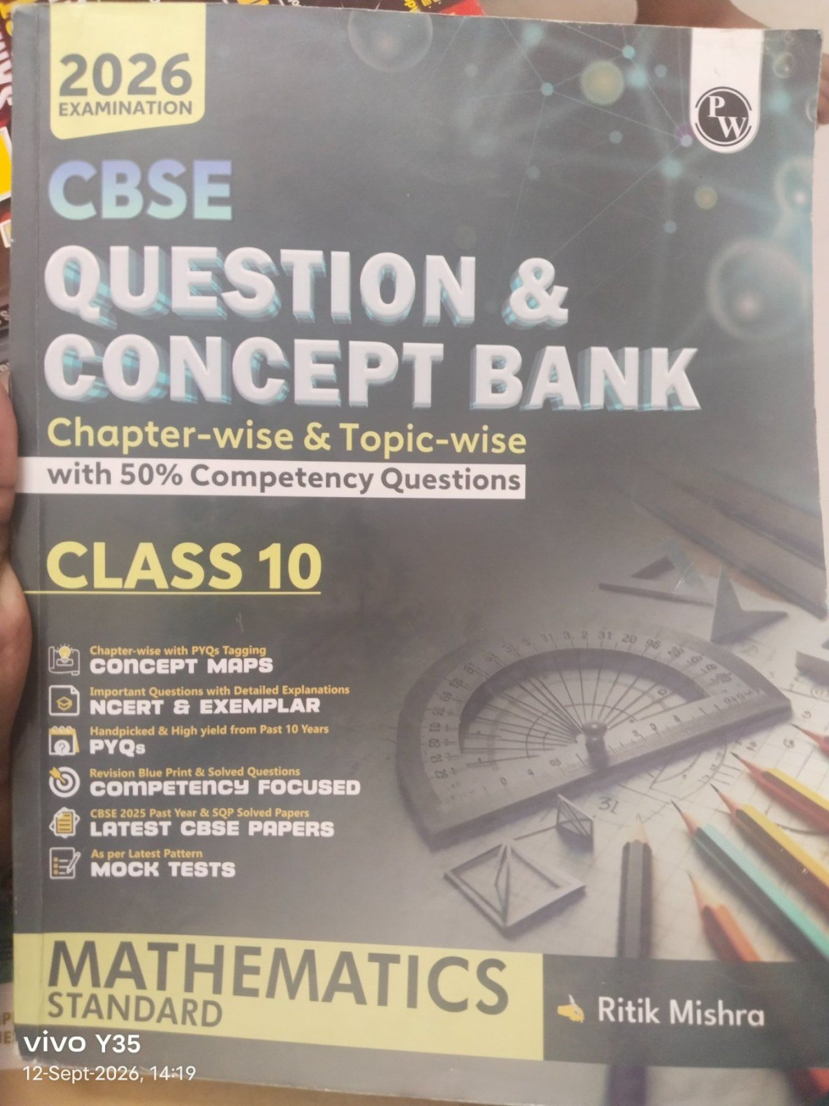 PW Question and Concept Bank Class X MathsStandard