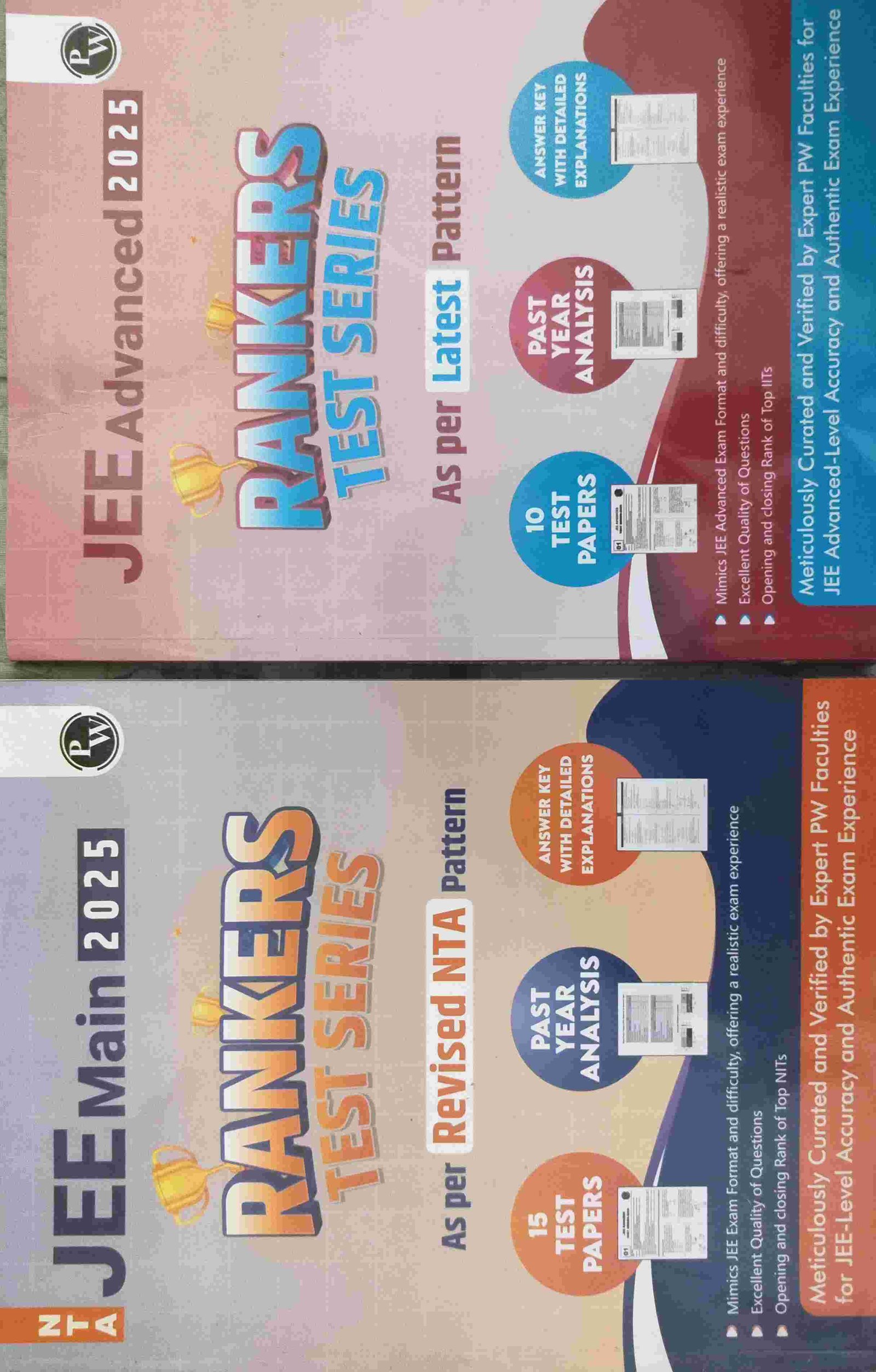 PW Rankers Test series exclusive for TOPPERS - New Book - Bookaao