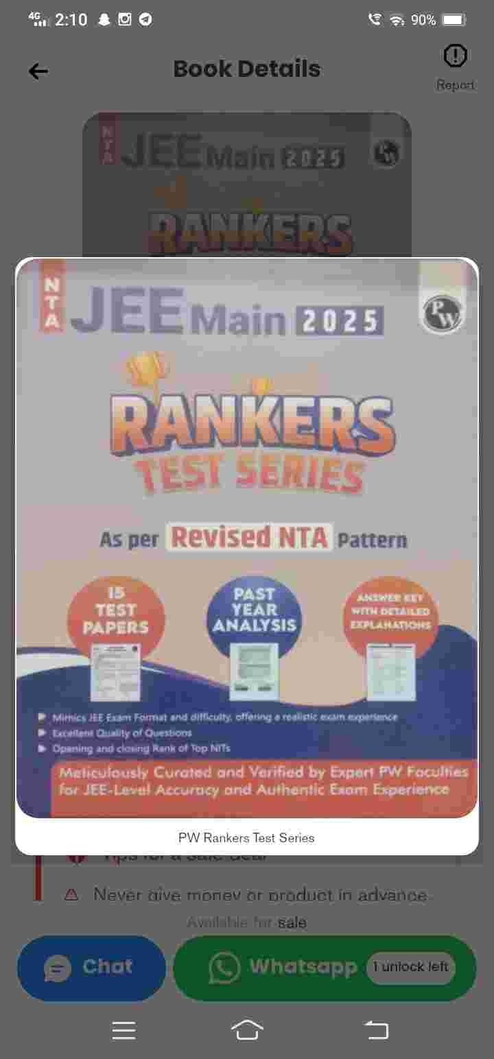 Pw Rankers Test Series - Second Hand - Bookaao