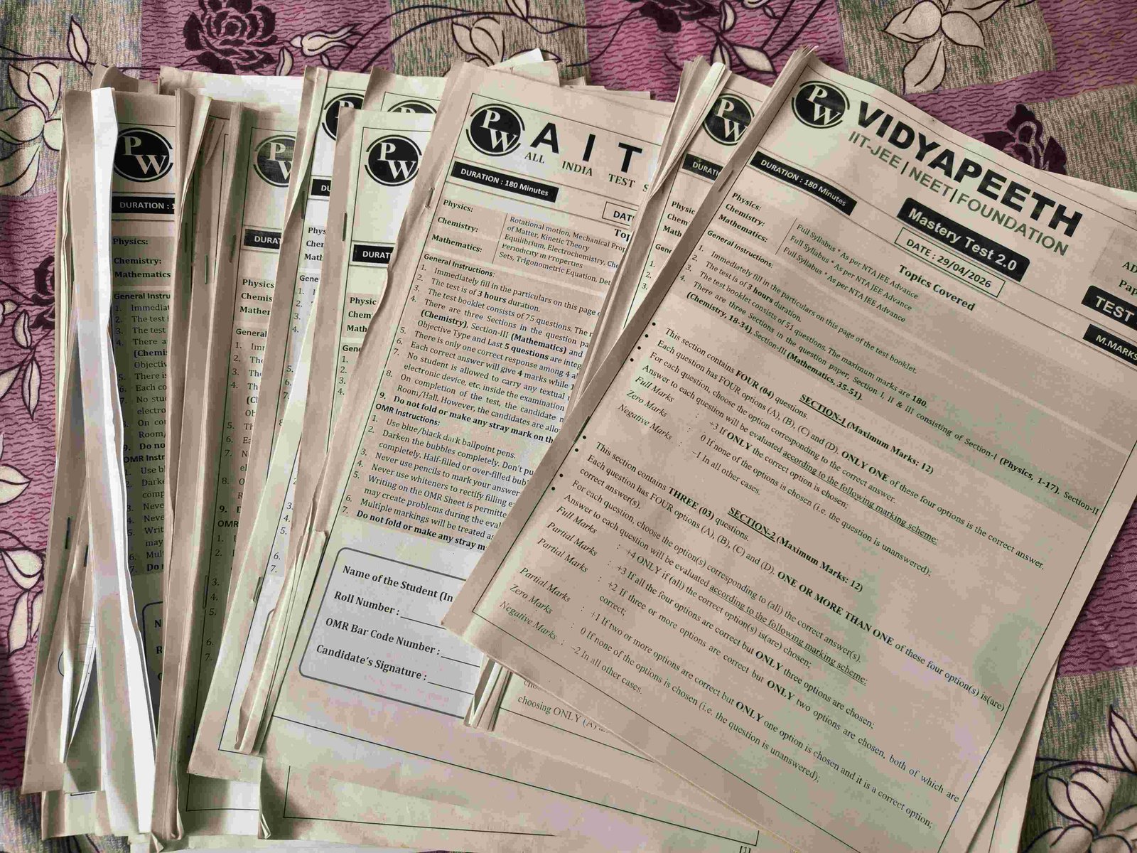 PW test paper 2025 - Second Hand - Bookaao