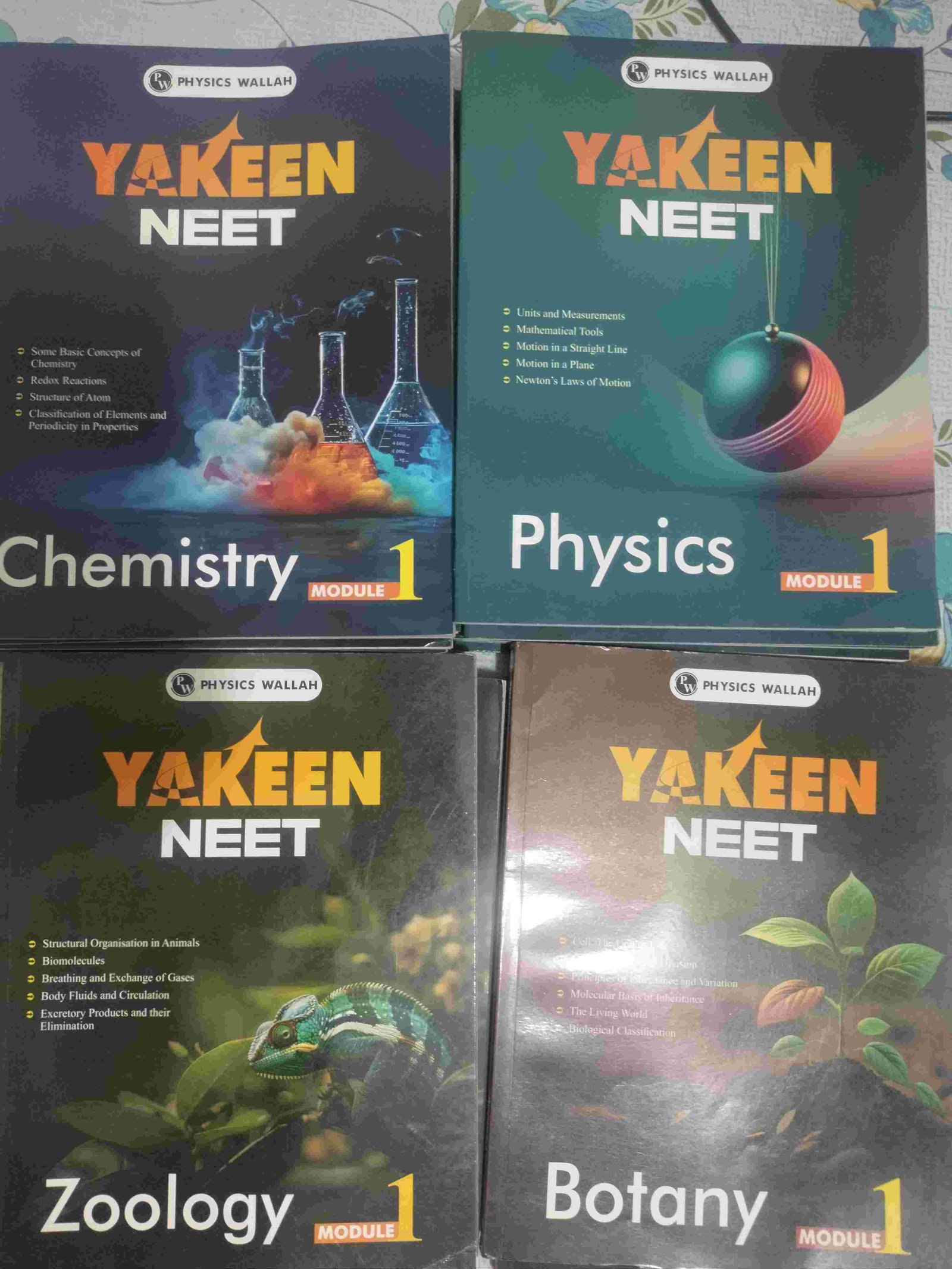 PW YAKEEN MODULE ( 2025-26 EDITION ) SET OF 18 - New Book - Bookaao