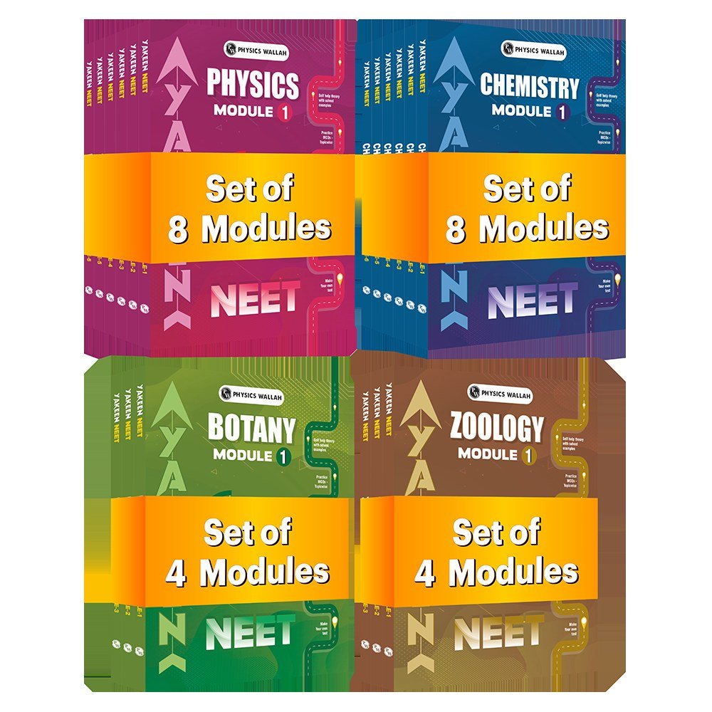 PW YAKEEN NEET DROPPERS MODULES PCB (SET OF 24) - New Book - Bookaao