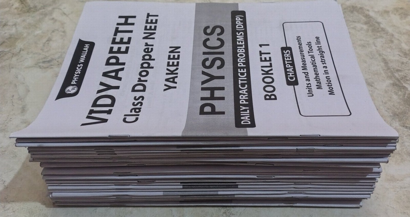 PW Yakeen Neet Printed DPP (2025 edition) - Second Hand - Bookaao