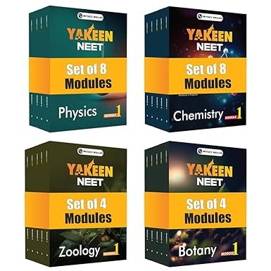 PW Yakeen For NEET Droppers Physics, Chemistry, Botany and Zoology Modules with Solutions & 24 OMR Sheets Combo Set of 24 Books (2025 Edition)