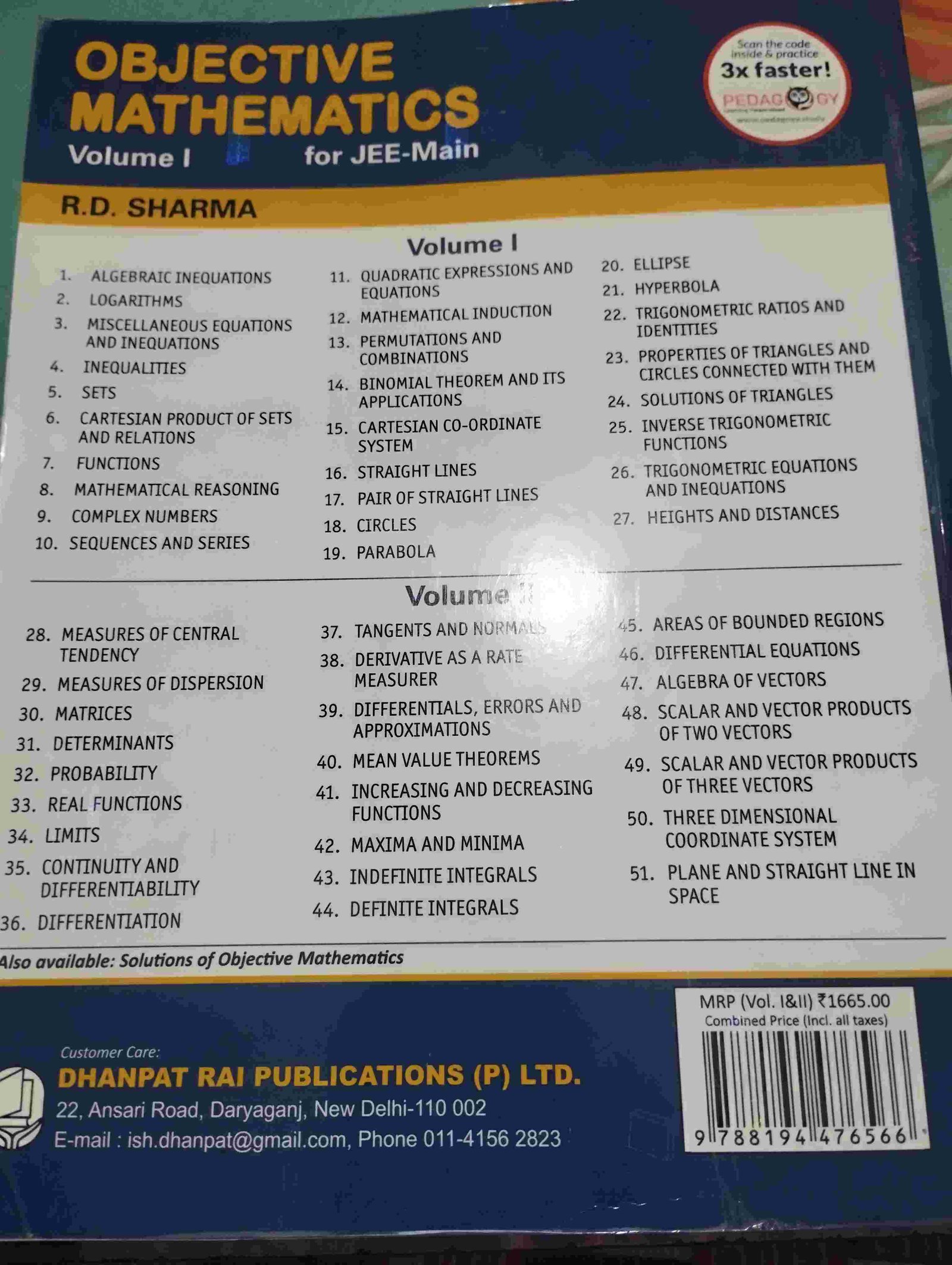 RD Sharma jee mains objective - New Book - Bookaao
