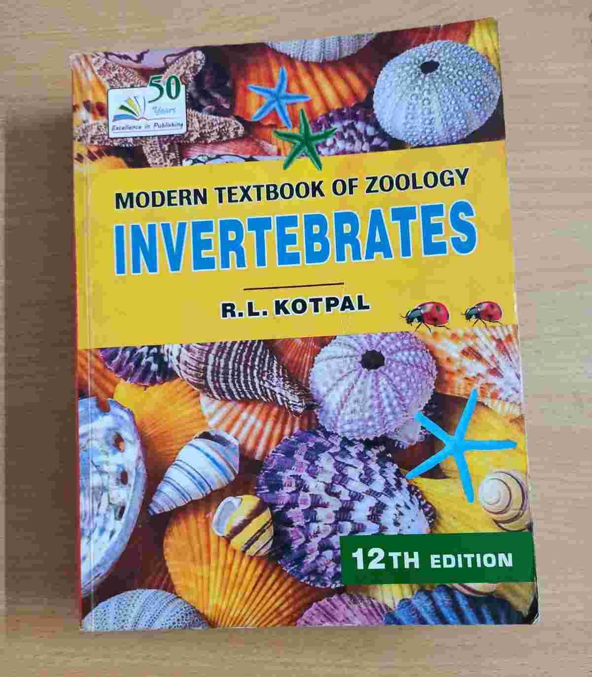 RL KOTPAL MODERN TEXTBOOK OF ZOOLOGY INVERTEBRATES - New Book - Bookaao