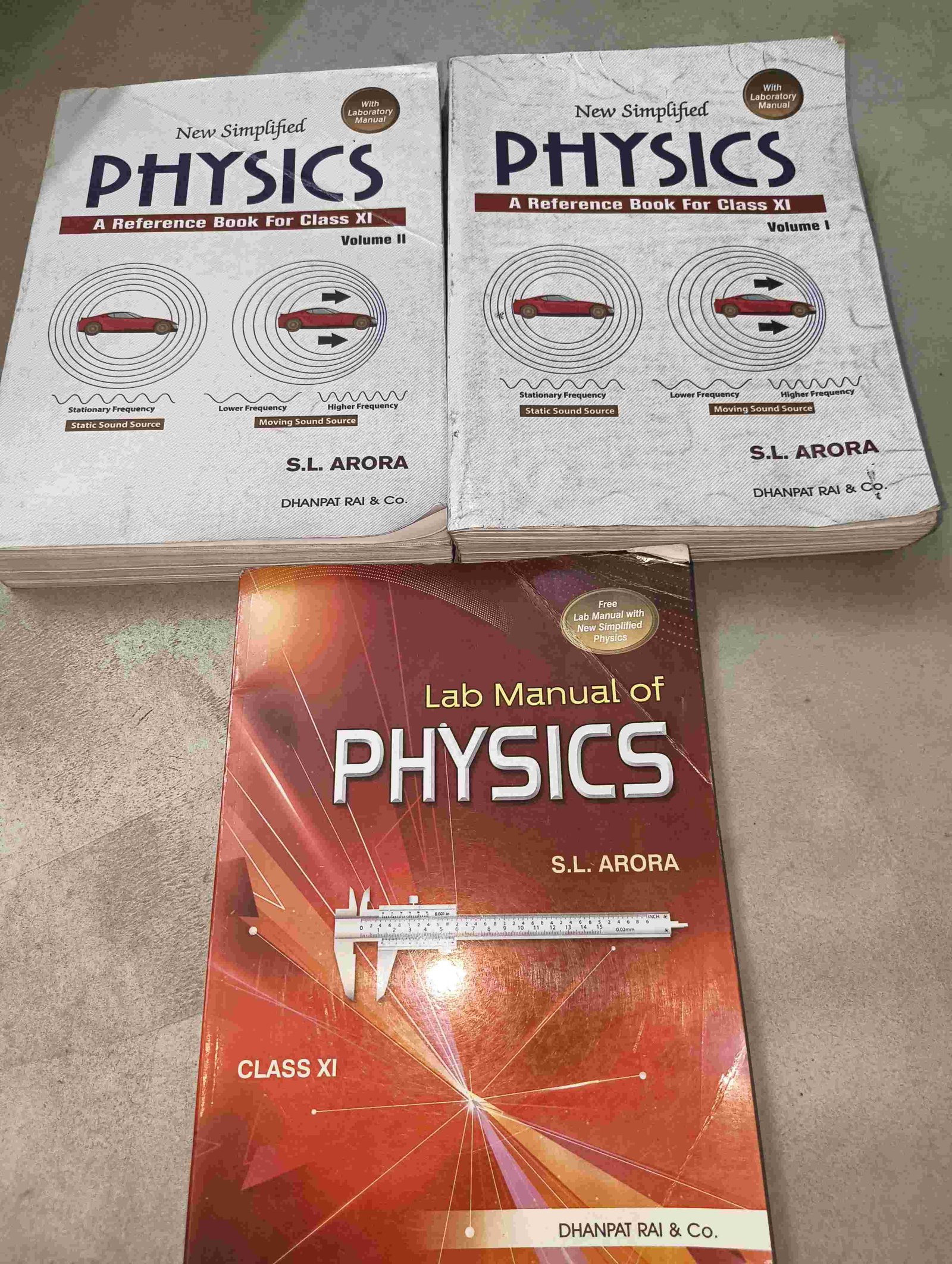 S.L. Arora Class 11 Physics Vol. 1 & 2 Set - Second Hand - Bookaao