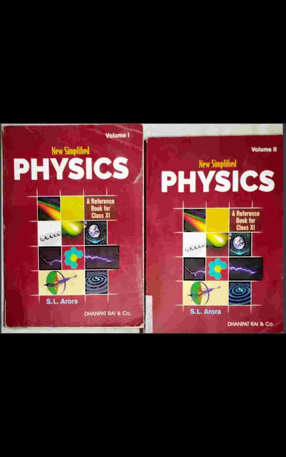 S.L. Arora Physics    (2019 Edition - Vol 1 & 2) - Second Hand - Bookaao