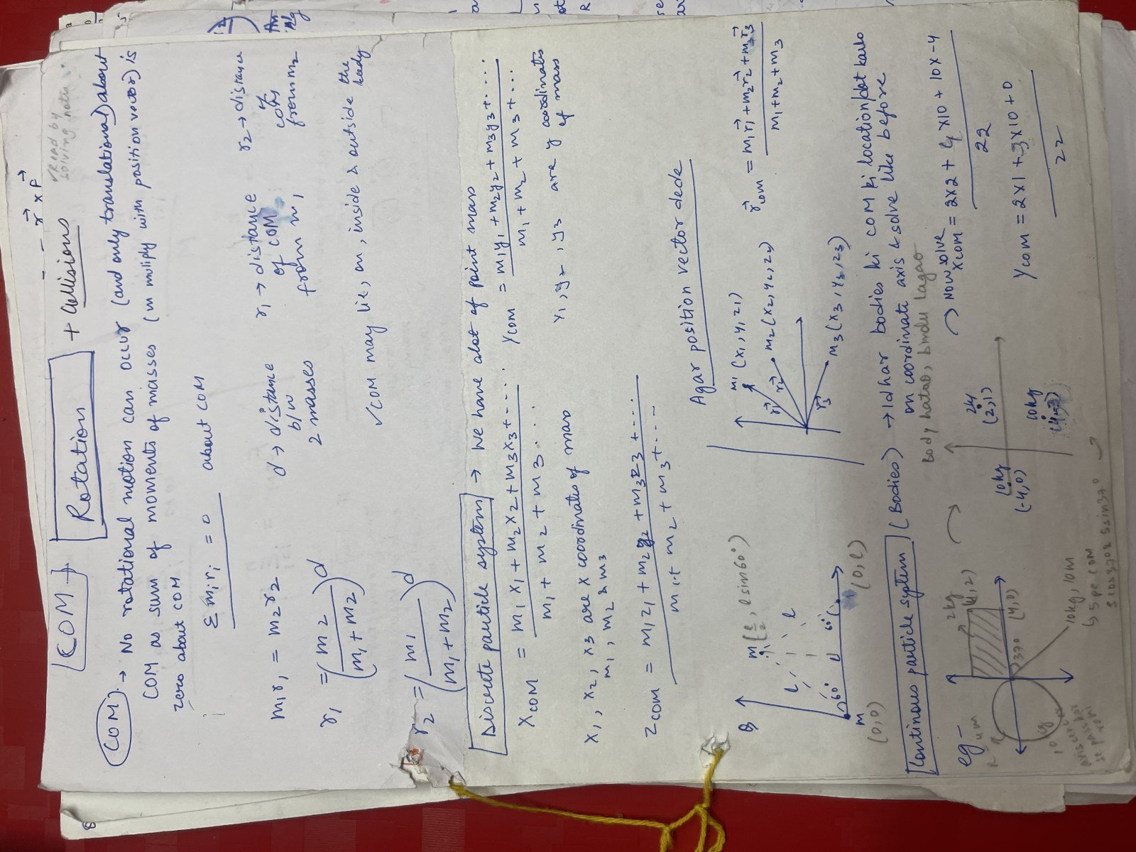 Saleem sir notes of centerofmass+rotation+collisio - New Book - Bookaao