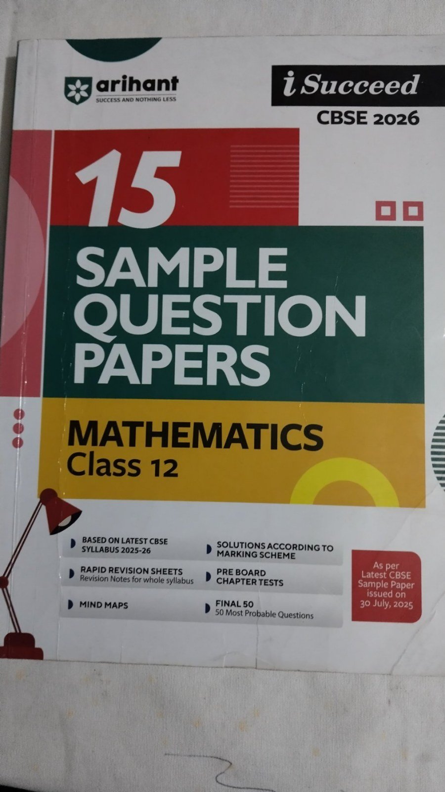 Sample question paper mathematics - Second Hand - Bookaao