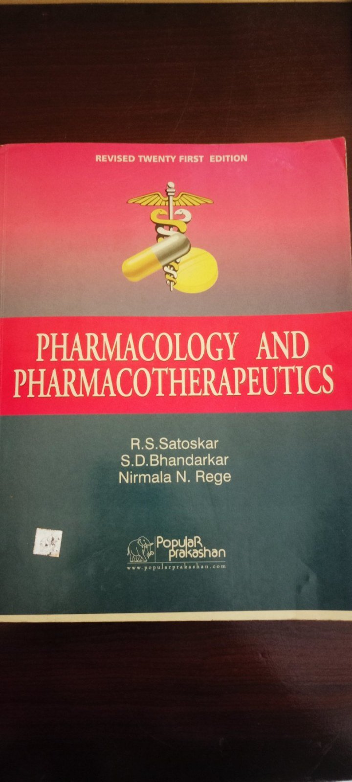 Buy Second Hand Satoskar's pharmacology and pharmacotherapeutics in JAGADGIRI GUTTA Kukatpally - Bookaao