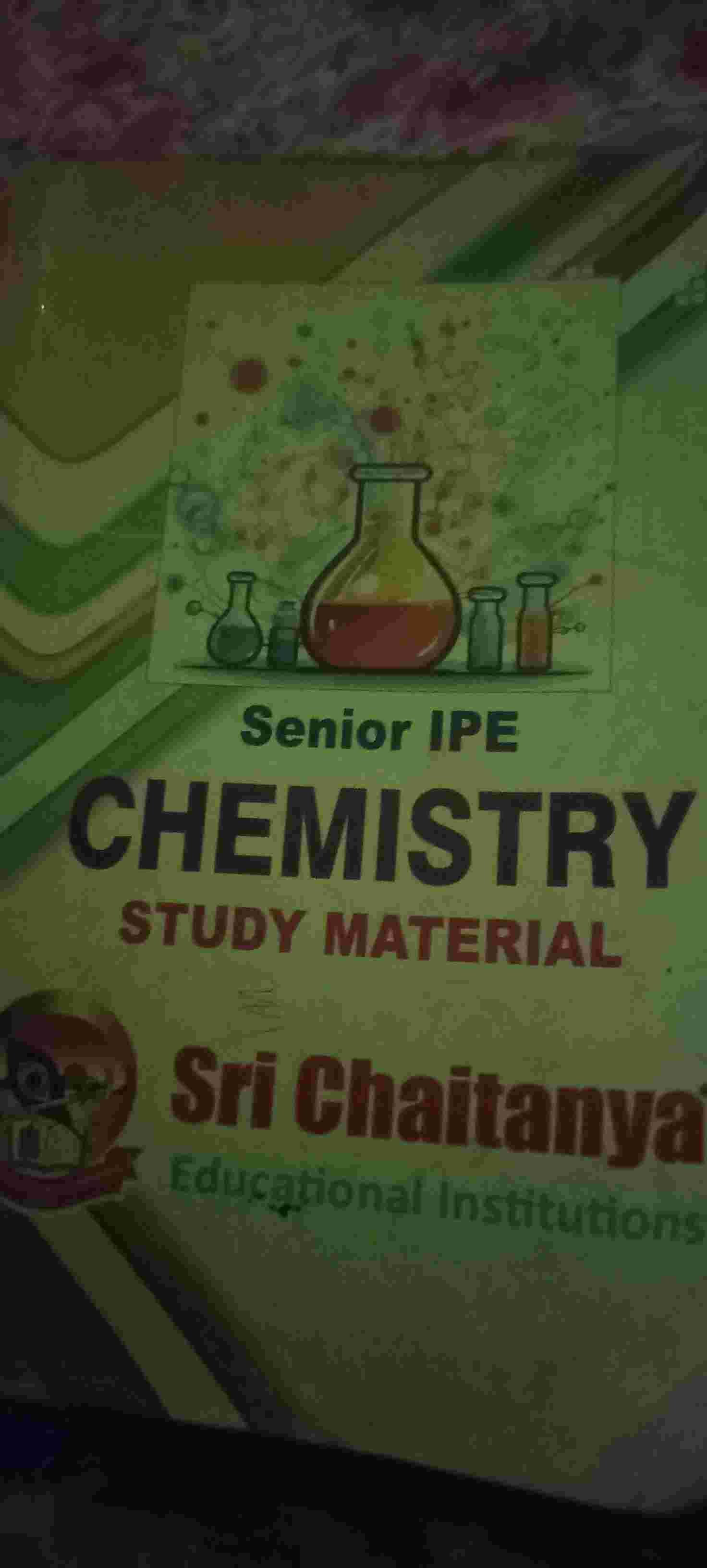 Senior ipe chemistry study material, sri chaitanya - Second Hand - Bookaao