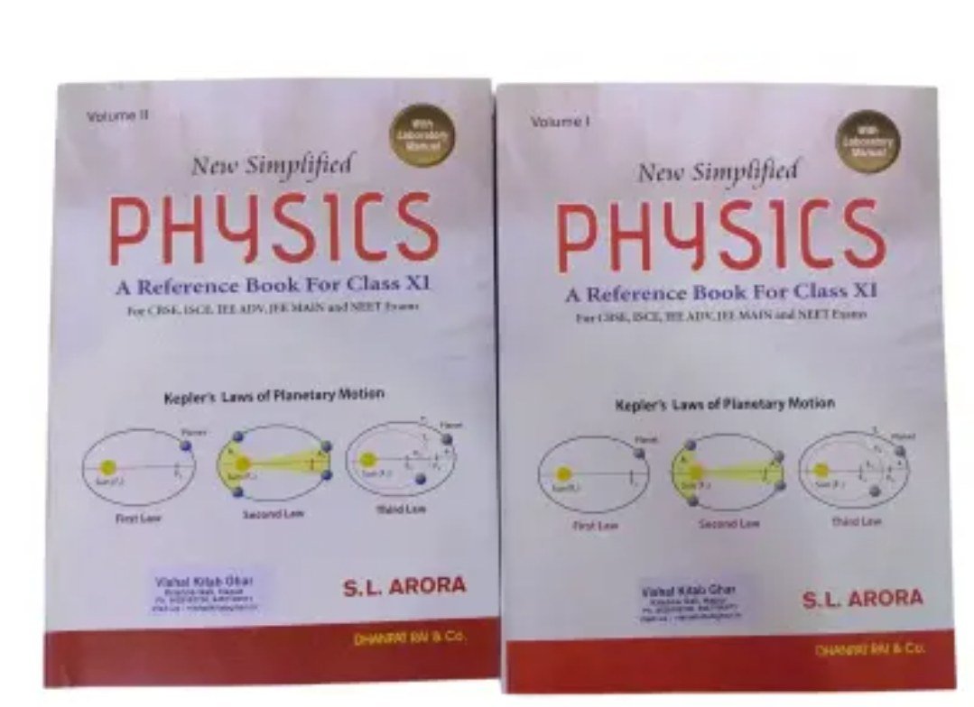 SL ARORA PART 1 & 2 FOR XI - Second Hand - Bookaao