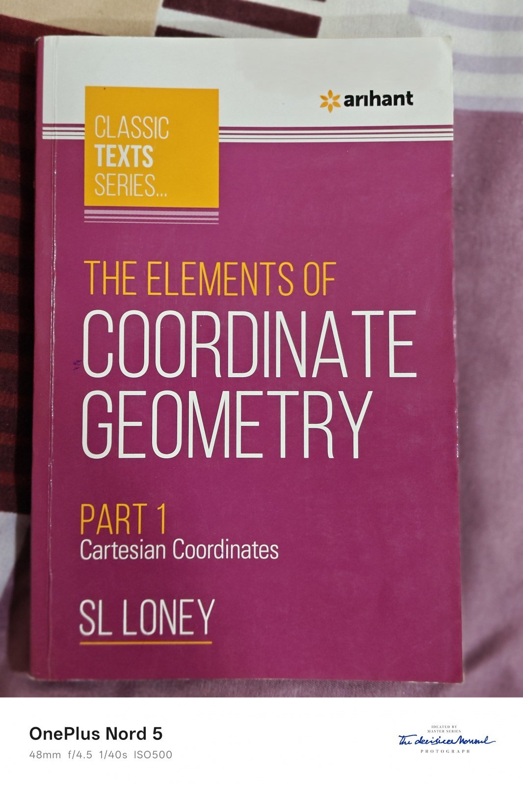 Sl Loney coordinate geometry by Arihant Publicatio - New Book - Bookaao