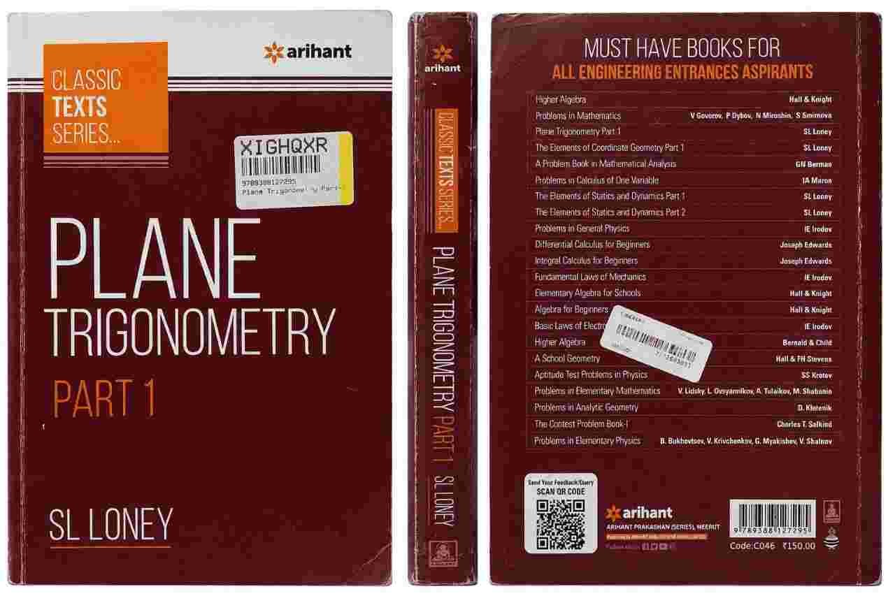 SL Loney – Plane Trigonometry (Part 1) - Second Hand - Bookaao