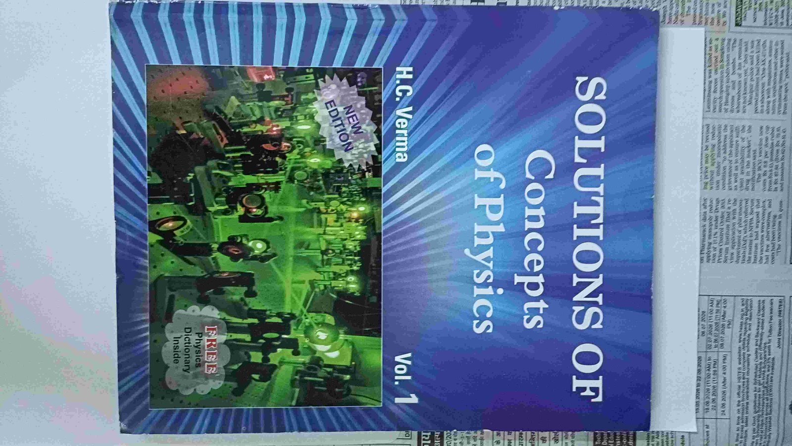 Buy New Solution of Concept of Physics- Vol-1 by H C Verma in New Delhi - Bookaao