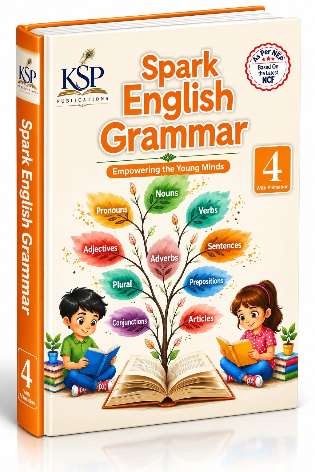 Spark English Grammar Class 4 - New Book - Bookaao