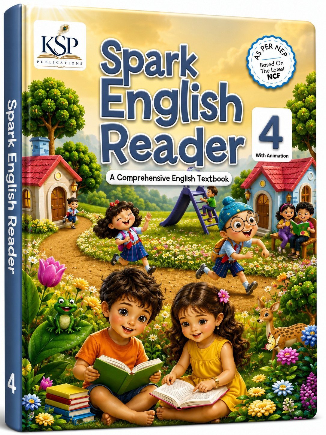 Spark English Reader Class  4 - New Book - Bookaao