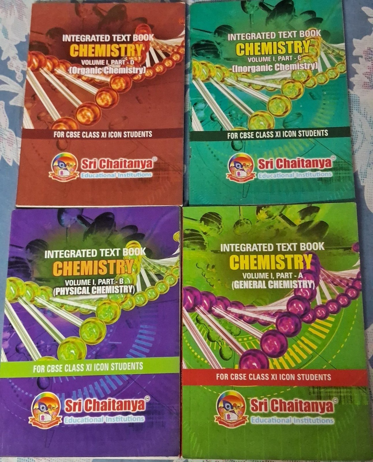 Buy Second Hand Sri Chaitanya Class 11 Chemistry – 4 Book Set in Kolkata - Bookaao