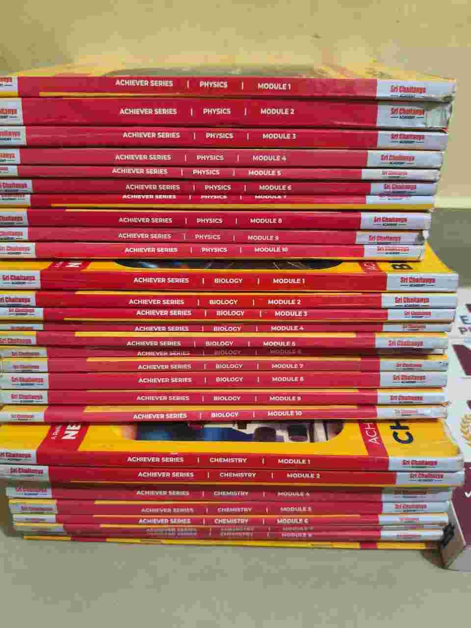 Buy Second Hand Sri Chaitanya Neet Modules full set of 30 books. in Bengaluru - Bookaao