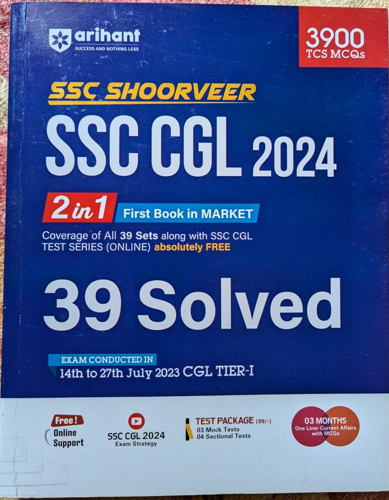 SSC Shoorveer SSC CGL 2024 | 39 Solved Papers - New Book - Bookaao