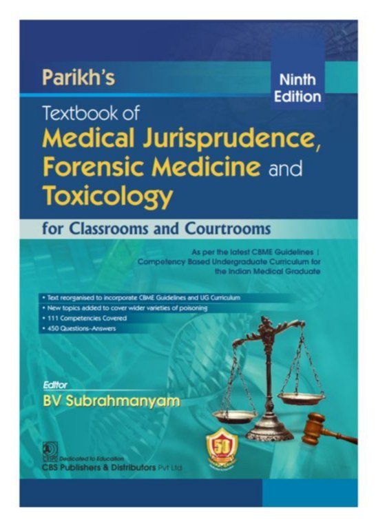 Textbook of Forensic Medicine and Toxicology - New Book - Bookaao