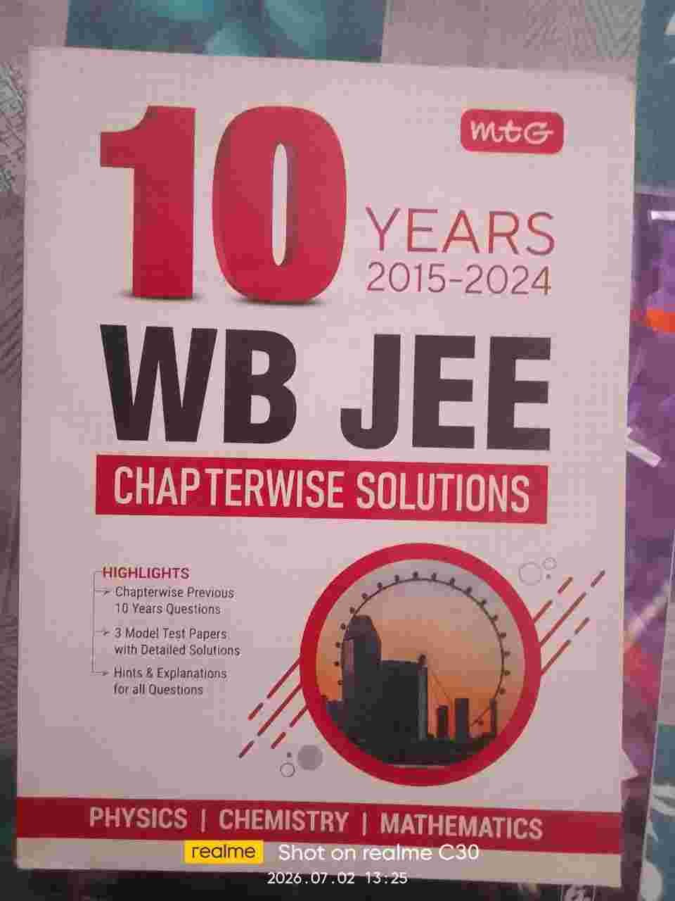 wbjee 10 years 2015-2024 previous year questions - Second Hand - Bookaao
