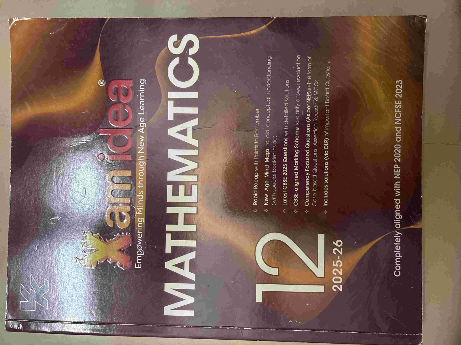 Xam idea Mathematics 2025-2026 class 12 - New Book - Bookaao