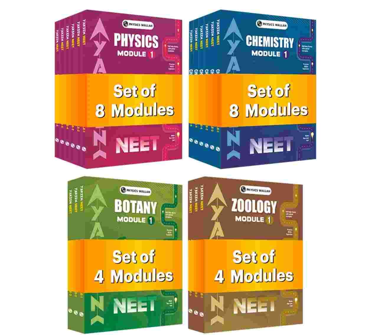 YAKEEN NEET COMBO SET OF 24 MODULE - New Book - Bookaao