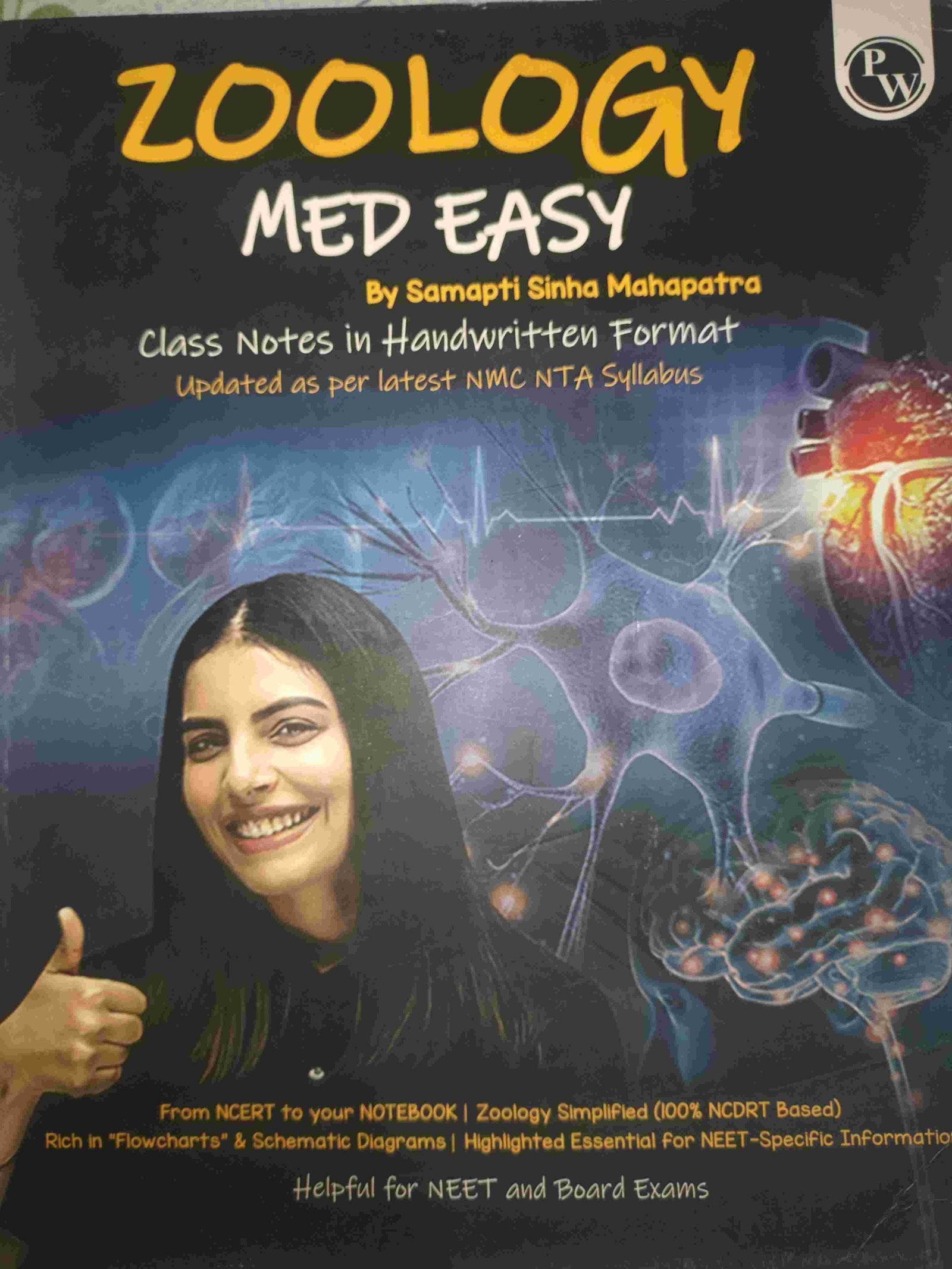 ZOOLOGY MED EASY BY SAMAPTI SINHA ( PW ) - New Book - Bookaao