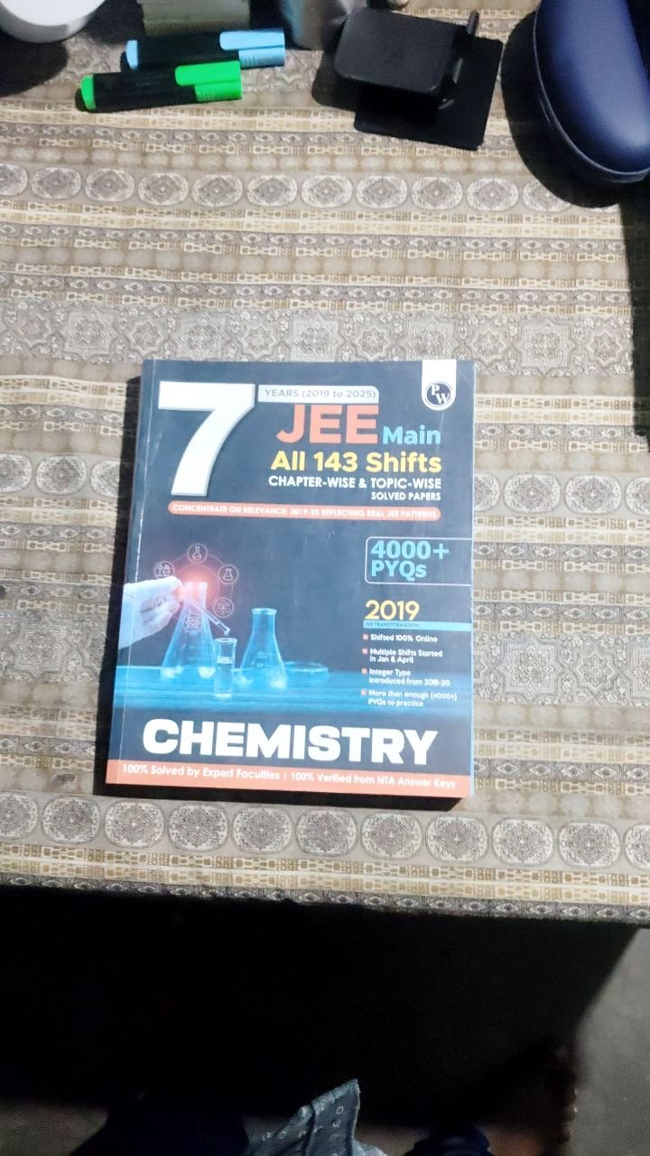 JEE Main Chemistry Previous Year Questions Chapter-wise Solved Papers (Arihant/Disha)