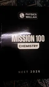 Pw mission 100 book for neet of bio and chemistry - second hand