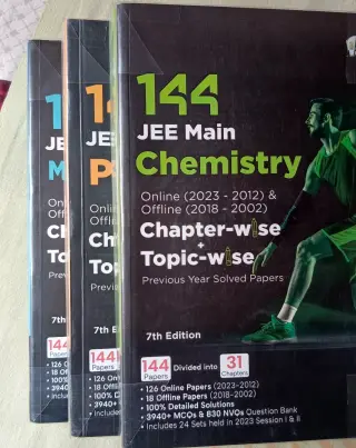144 JEE Main Physics, Chemistry, Mathematics 2024